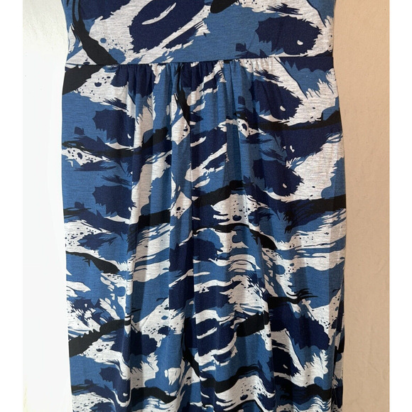 WOOSEA Women Sleeveless Deep V Neck Loose Long Maxi Dress XXL Flowers - Picture 6 of 10